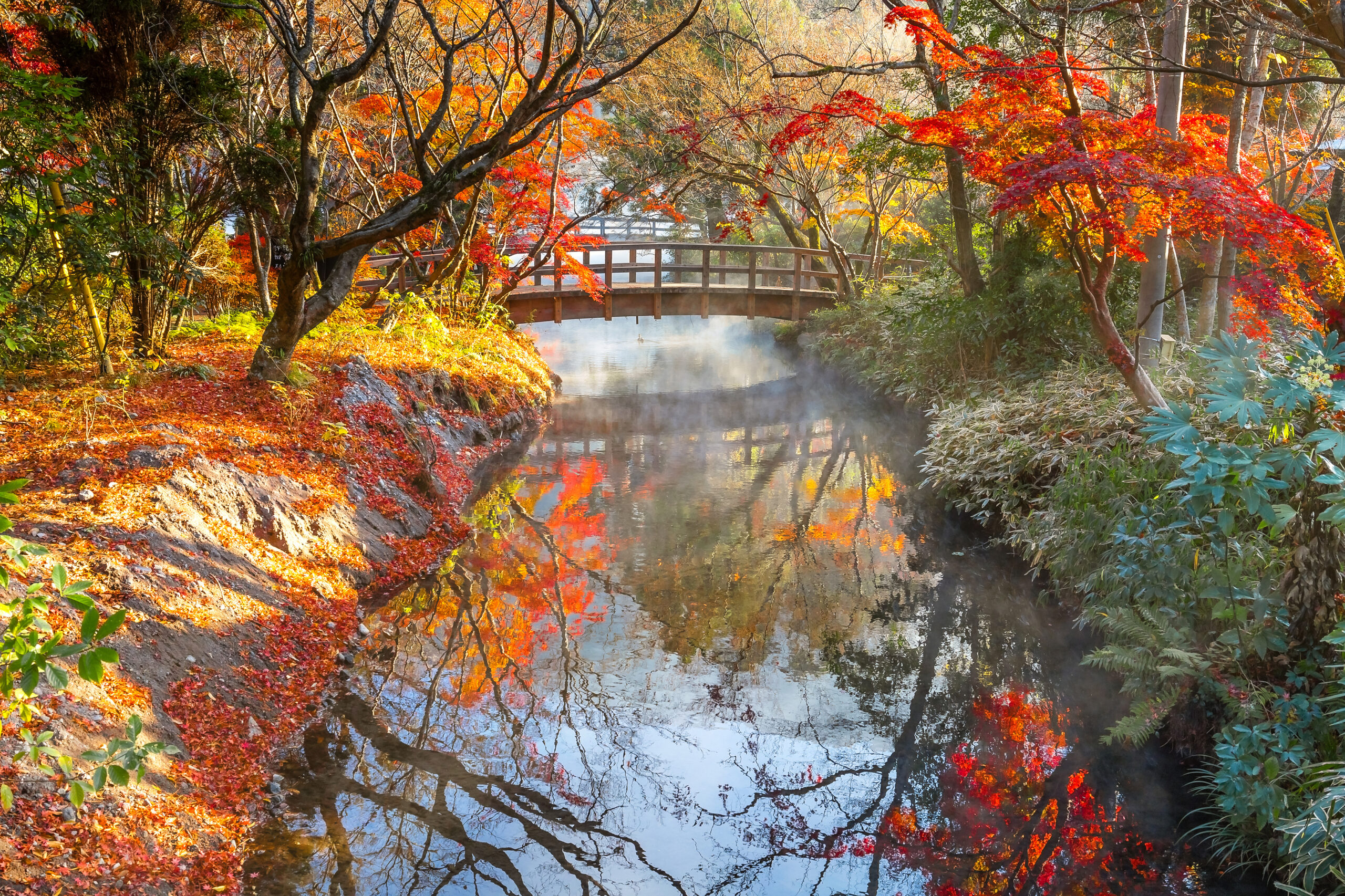 秋の湯布院